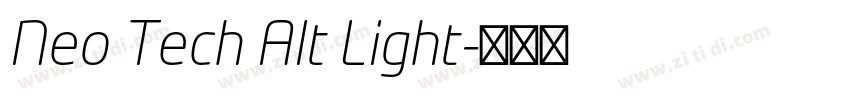 Neo Tech Alt Light字体转换